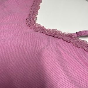 Hollister Pink Tank Top with Lace